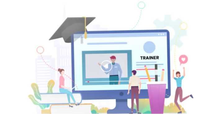 Online education illustration