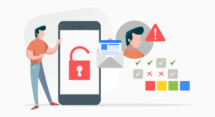 Mobile security illustration