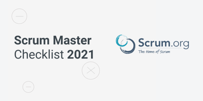 Scrum master checklist for 2021