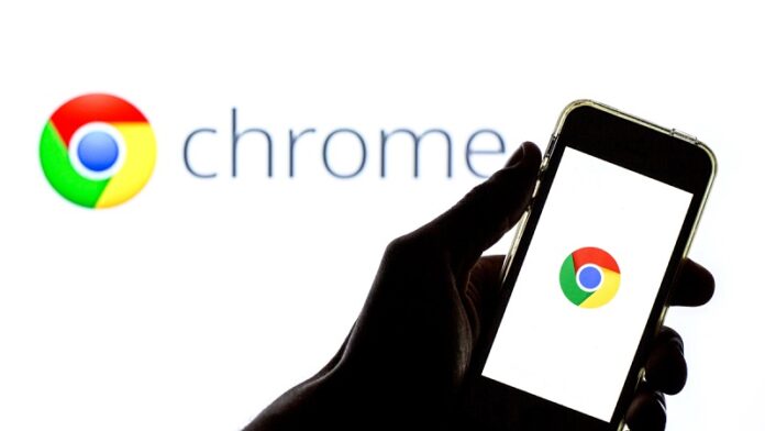 Google chrome on mobile device
