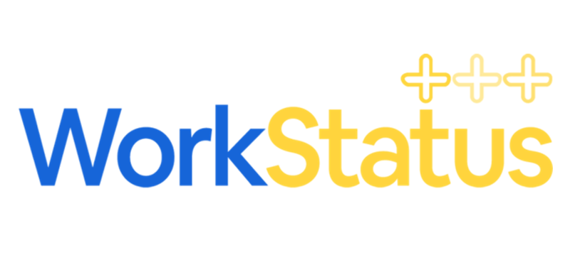 WorkStatus logo in white background