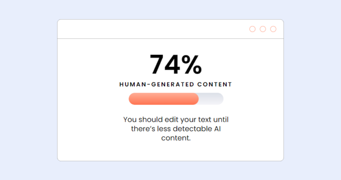 A concept of AI content detector A concept of AI content detector