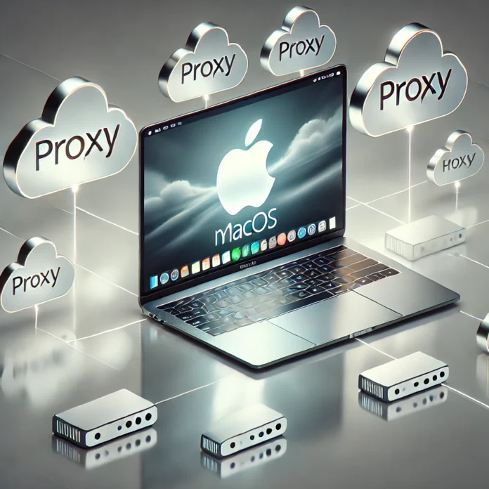 An illustration of proxy on mac book An illustration of proxy on mac book