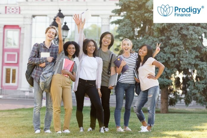 students enjoying